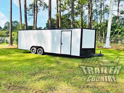 $9195 • Buy New 8.5x24 V Nose Enclosed Cargo Black Out Car Trailer Toy Blackout Hauler