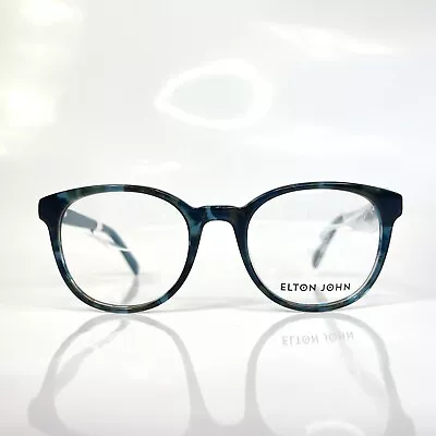 Elton John Pinner Frames Eyeglasses/Glasses Denim Blue Tortoise/Clear 50-20-145 • $65