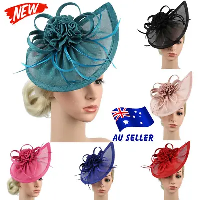 $12.69 • Buy Women Fascinator Headband Clip Feather Ladies Day Cocktail Tea Party Royal Race