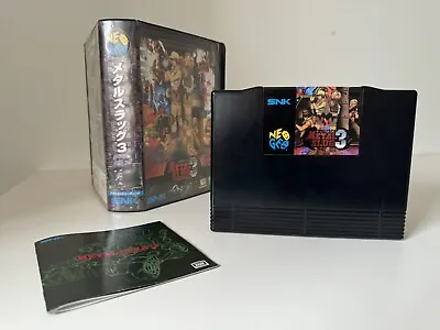 METAL SLUG 3 SNK Neo Geo AES Cartridge AUTHENTIC Japanese Version - US SELLER • $3800