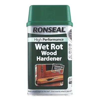 £20.99 • Buy Ronseal Wet Rot Wood Hardener High Performance Clear Liquid For Wood