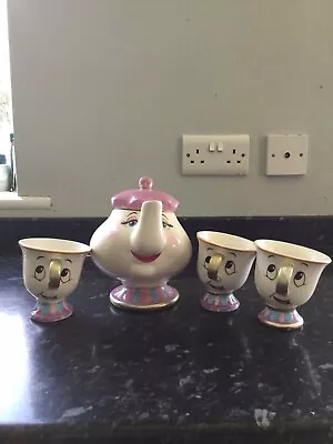 Disney Mrs Potts Teapot & 3 Cups. • £12.99