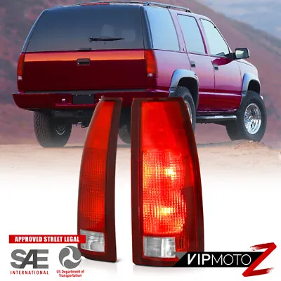 Factory Style Red Clear Tail Lights For 88-98 GMC C/K 1500 2500 Suburban Yukon • $49.95