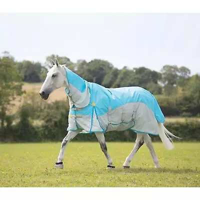 £81.99 • Buy Shires Highlander Plus Waterproof Fly Horse Rug Fixed Neck Combo Blue