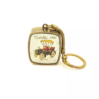 Vintage Sankyo Music Box Keychain Enameled Cadillac1906s (Working) • $95