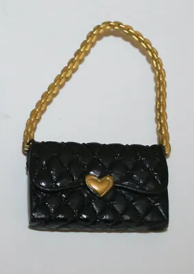 Mattel Barbie Basics Model Muse Black With Gold Trim Shoulder Bag • $9.99