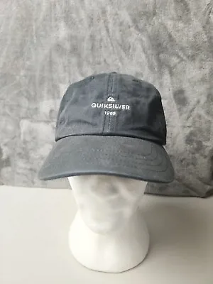 Quiksilver Dark Rituals Black Adjustable Cap Hat Clean As New Condition • $22.49