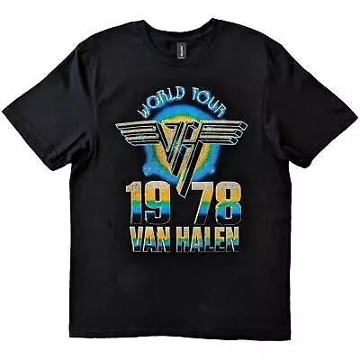 Van Halen World Tour '78 Official Tee T-Shirt Mens • £17.13