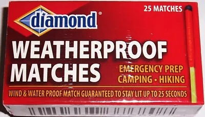 $12.99 • Buy WEATHERPROOF MATCHES. Wind And Waterproof For Camping, Hiking And Emergency Prep