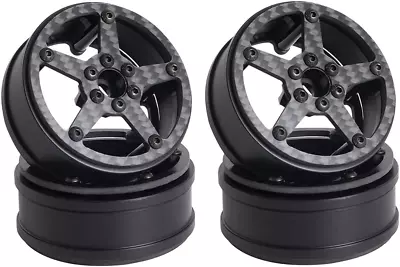 2.2 Inch Carbon Fiber Wheels W/ 12Mm Hex Hub For RC Competition Crawler MOA RC4W • $76.69