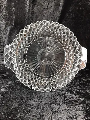 $5 • Buy Waterford Clear Cake Plate By Anchor Hocking 12   Vintage
