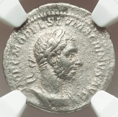 Macrinus AD 217-218 Caesar AR Denarius Roman Empire STUNNING PORTRAIT NGC Ch VF • $227.99