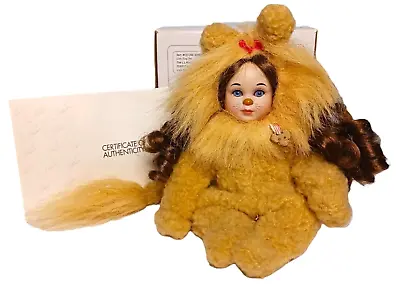 Marie Osmond Baby Cowardly Lion Wizard Of Oz Tiny Tots Porcelain Doll COA & Box • $37.95