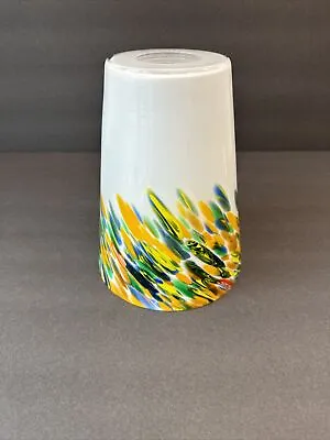 Portfolio Swirled Art Glass Pendant Lamp Shade Cased Glass Multicolor 7  • $34.98