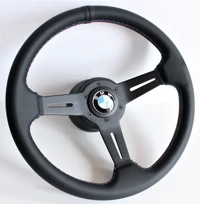 Steering Wheel Fits For  BMW Used Sport  Leather  M  Style E28 E30 E32 E34 85-92 • $182.32