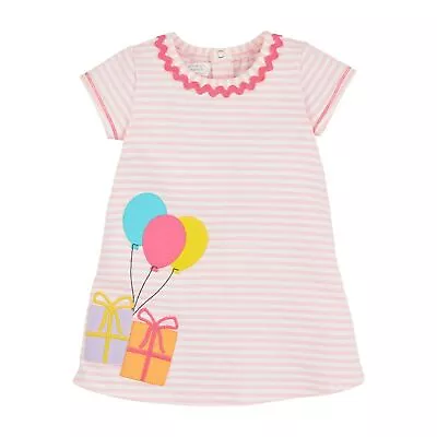 Mud Pie E4 Kids Girl Birthday Party T-Shirt Dress Balloons 15000242 - Choose ... • $34.99