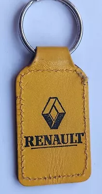 VINTAGE Keyring Leather Key Yellow Fob Motor Vehicle Car Renault French Brechin  • £15.95