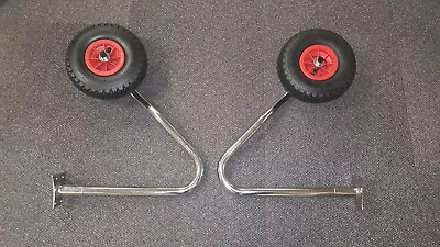 £249.95 • Buy NEW Inflatable Boat Trim Tab Launching Wheels Rib Launch Removable Stainless