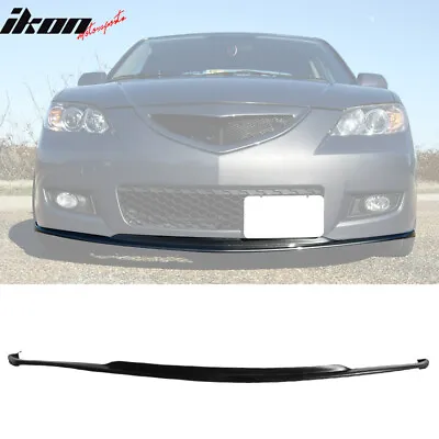 Fits 07-09 Mazda 3 Type-K Front Bumper Lip Spoiler Splitter Unpainted Black PU • $79.99