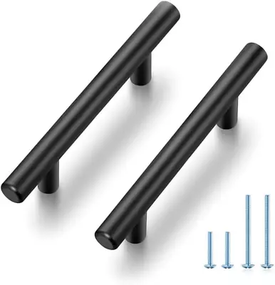 30 Pack Pulls Kitchen Cabinet Handles With 3 Inch Hole Center Matte Black Cabine • $23.99