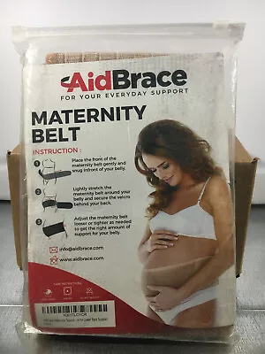 AidBrace Maternity Support Belt. Pregnancy Lower Back Pain One Size Fits Beige • $3.99