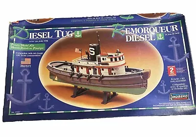 Lindberg 77221 Diesel Tug Tugboat Boat Ship Plastic Model Kit HO 1/87 Scale • $35