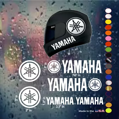 Aftermarket Yamaha Motorcycle Helmet Vinyl Die-Cut Decal Sticker DIY • $12.95