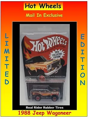 Hot Wheels 88 Jeep Wagoneer 2014 Collector Limited Edition Real Riders Mail In • $23.95