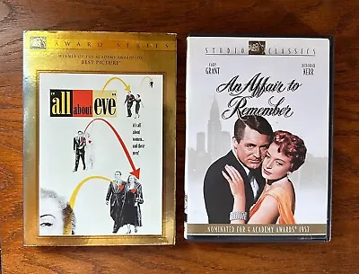 Lot Of 2 Classic Hollywood DVDs (All About Eve & Affair To Remember): Pre-Owned • $8.75