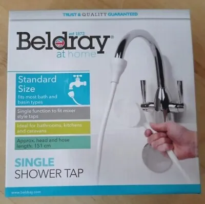 £9.98 • Buy Beldray Single Shower Tap Standard Size Fits Most Bath And Basin Types