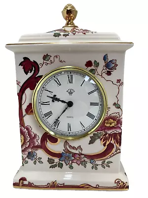 Mason's Ironstone  Mandalay Red Quartz Clock 20cm X 13cm Excellent Condition • £29.99