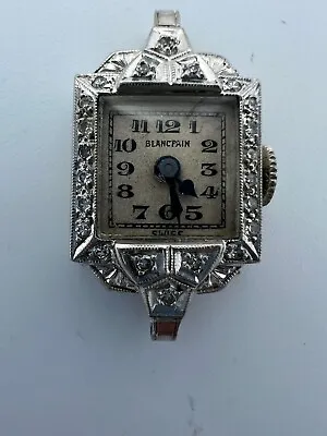 Vintage Blancpain Ladies Platinum  Diamond Watch • $269