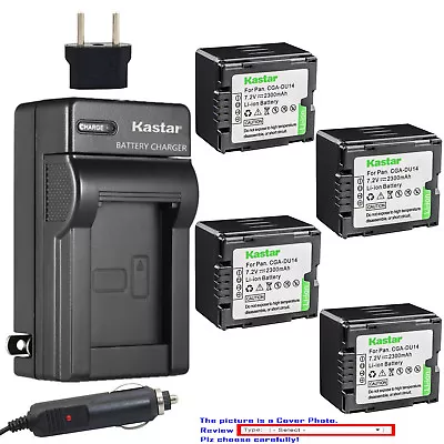 Kastar Battery Travel Charger For Panasonic CGR-DU14 CGA-DU14 & PV-GS19 PV-GS29 • $6.99