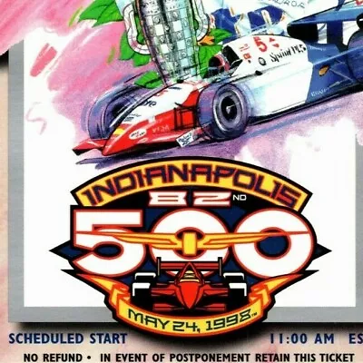  Indy 500 1998 Ticket Stub  Indianapolis 500  $65 Adm. Seat 12 • $14.99