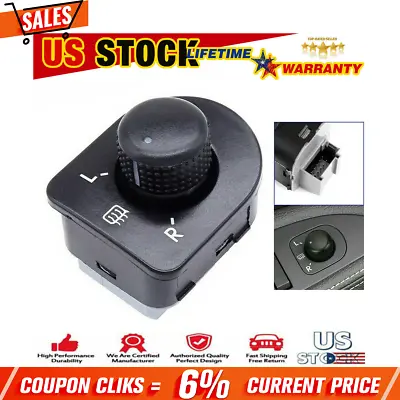 Side Mirror Adjust Knob Switch Black For VW Golf Bettle Jetta MK4 Passat US* • $6.39