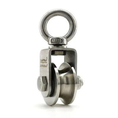 Stainless Steel Pulley Wheel For Rope Cable Wire Rigging U Groove Roller Wheel • $16.99