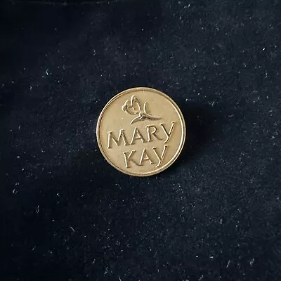 Vintage Gold Toned Mary Kay Cosmetics Lapel Pin Scarf Brooch Tac Pin Jewelry  • $8