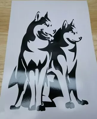 £3.80 • Buy Husky Car Van Body Panel Window Caravan Minivan Trailer Sticker Decal