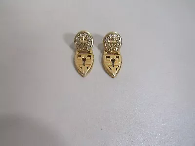 Pair Of Givenchy Goldtone Dangle Pierced Earrings • $28