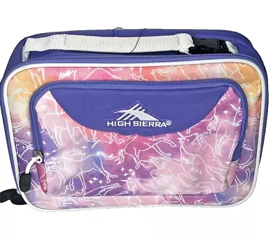 High Sierra Girls Lunch Box Multicolor Single Compartment Unicorn 10  X 6  New • £14.55