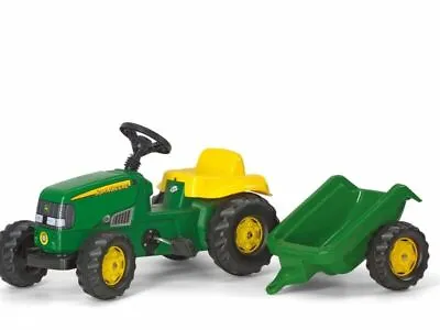 £109.99 • Buy Rolly John Deere Tractor & Trailer Ride On Outdoor Garden Activity Childrens Toy
