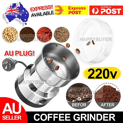 Electric Coffee Grinder Bean Nut Spice Grinding Milling Machine Blender Matte • $14.95