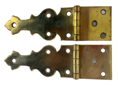 $14.99 • Buy Vintage Ornate Brass Piano Furniture Door Hinge 4 1/4 X 2 Inch