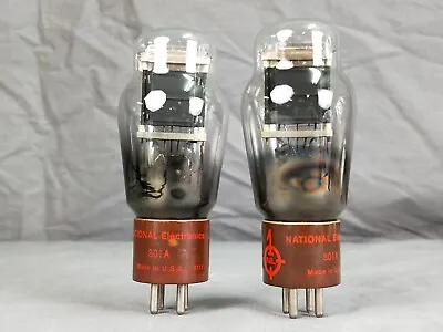 National 801A Vacuum Tube Pair In Excellent Working Condition • $350