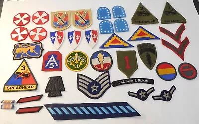 Vintage Military Patches Group Of 42 Pieces • $45