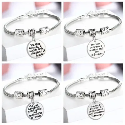 925 Sterling Silver Plated Bangle Bracelet Charm Lady Womens Jewellery Gift • £6.99