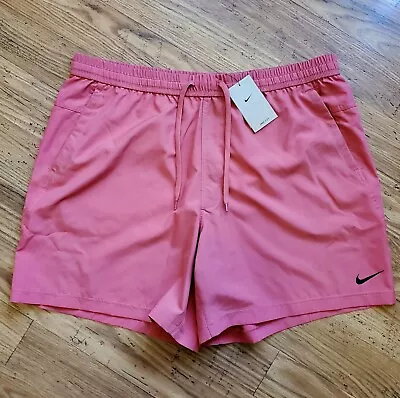 Nike Men’s Dri-FIT Form Unlined Shorts XXL Adobe Red Opaque DV9857-309 NEW • $23.99