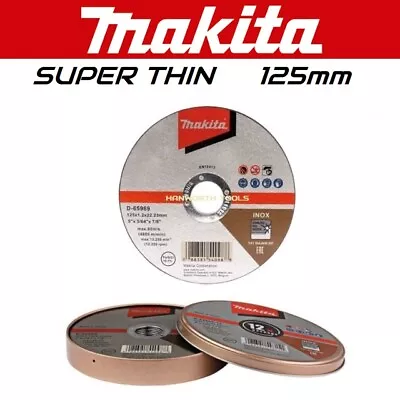 Makita Cutting Discs 125mm Super Thin 1.2mm Inox Stainless Steel 5  Inch Wheels • £7.66