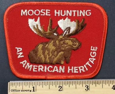 Moose Hunting An American Heritage Embroidered Patch Iron-on Or Sew NEW • $10