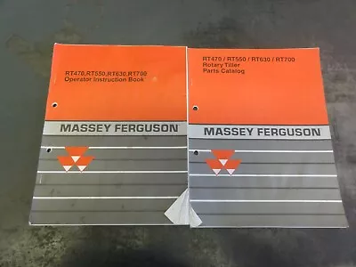 Massey Ferguson RT470 RT550 RT630 RT700 Rotary Tiller Operator And Parts Manual • $20